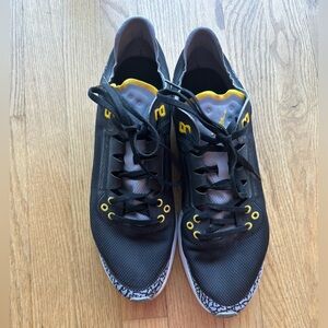 NIKE MEN’S JORDAN 88 RACER AV1200-007 SNEAKER IN VARSITY BLACK/GRAY/MAIZE (12)